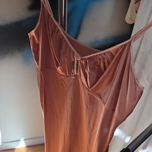 Kayser Vintage Knee Lenght Slip..rose...